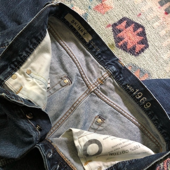 GAP Tapered Skinny Blue Jeans - Picture 3 of 6